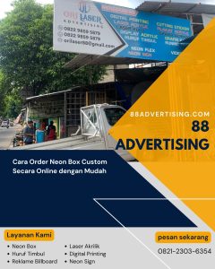 Cara Order Neon Box Custom Secara Online dengan Mudah