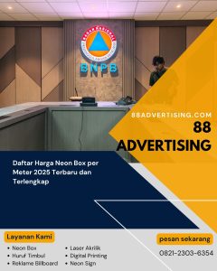 Daftar Harga Neon Box per Meter 2025 Terbaru dan Terlengkap