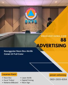Keunggulan Neon Box Akrilik Cetak UV Full Color