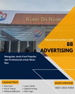 Mengulas Jenis Font Populer dan Profesional untuk Neon Box