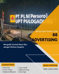 Mengulik Contoh Neon Box dengan Motion Graphic