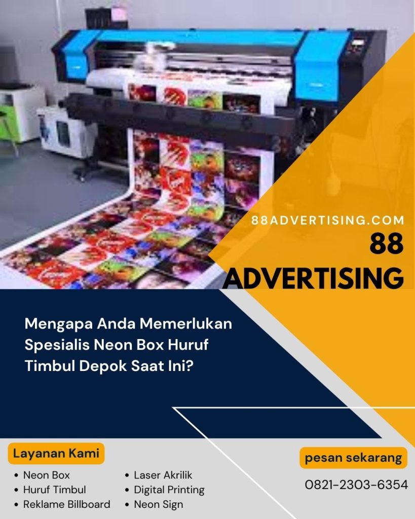 Dominasi Pasar Depok dengan Branding Mewah: Mengapa Anda Memerlukan Spesialis Neon Box Huruf Timbul Depok Saat Ini?