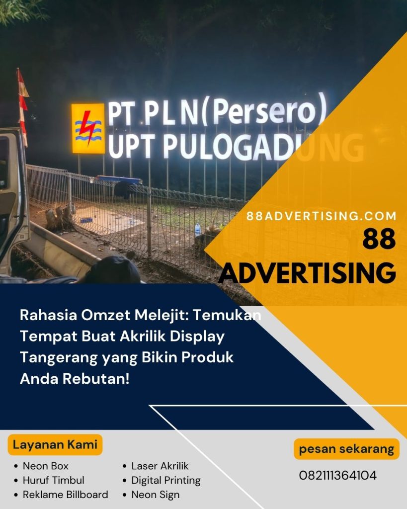 Rahasia Omzet Melejit: Temukan Tempat Buat Akrilik Display Tangerang yang Bikin Produk Anda Rebutan!