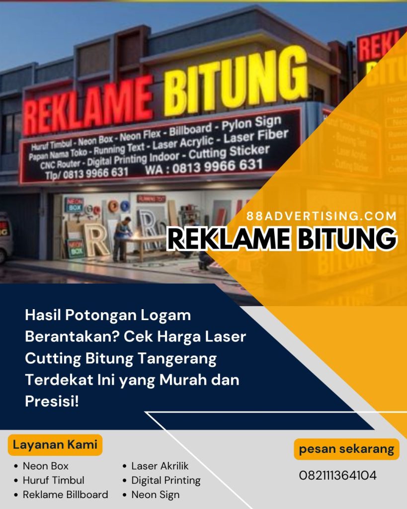 Hasil Potongan Logam Berantakan? Cek Harga Laser Cutting Bitung Tangerang Terdekat Ini yang Murah dan Presisi!