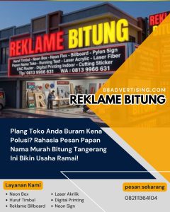 Plang Toko Anda Buram Kena Polusi? Rahasia Pesan Papan Nama Murah Bitung Tangerang Ini Bikin Usaha Ramai!