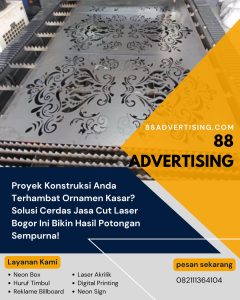 Proyek Konstruksi Anda Terhambat Ornamen Kasar? Solusi Cerdas Jasa Cut Laser Bogor Ini Bikin Hasil Potongan Sempurna!