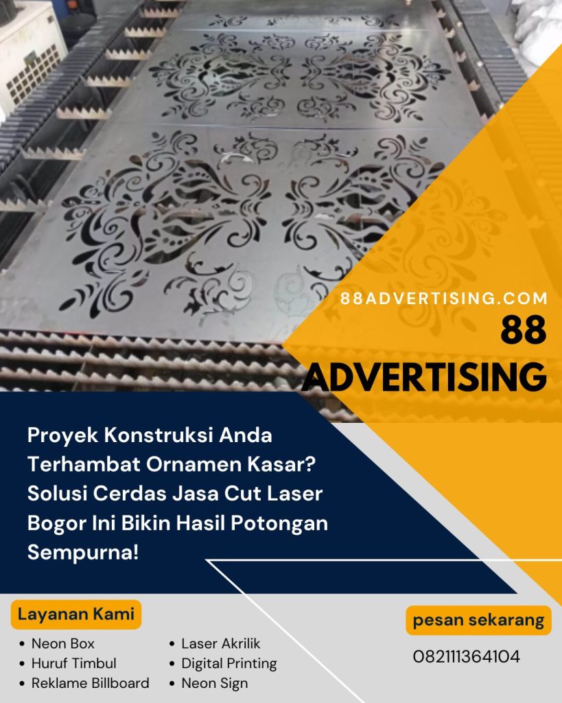 Proyek Konstruksi Anda Terhambat Ornamen Kasar? Solusi Cerdas Jasa Cut Laser Bogor Ini Bikin Hasil Potongan Sempurna!