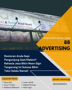 Restoran Anda Sepi Pengunjung Saat Malam? Rahasia Jasa Bikin Neon Sign Tangerang Ini Sukses Bikin Toko Selalu Ramai!